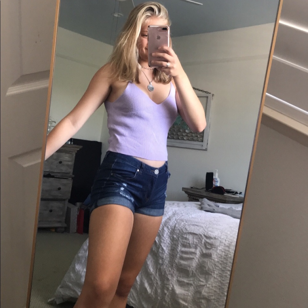denim shorts